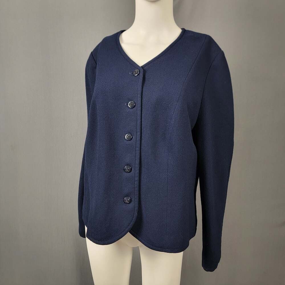 Vintage 1950s–1960s Pendleton 100% Virgin Wool Navy Lined Jacket USA Made